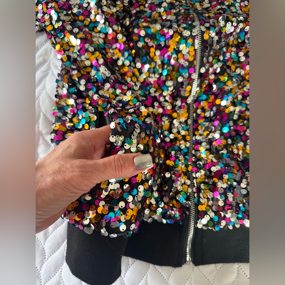 Emery Rose Multicolor Sequin Festival Glam Rocker… - image 7